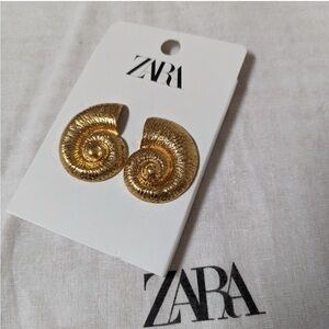 Zara Spiral Gold Earrings